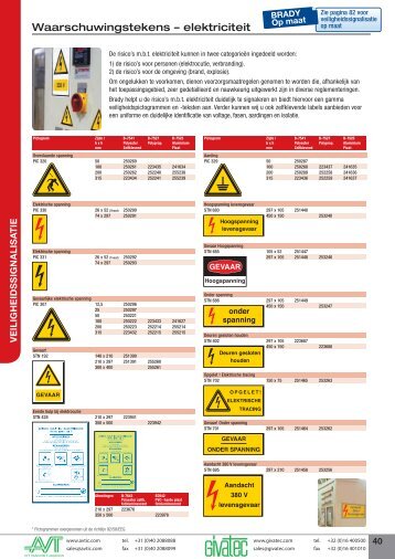 Waarschuwingstekens – elektriciteit