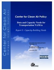 Capacity-Building Needs - Center for Clean Air Policy