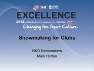 Snowmaking for Clubs - USSA