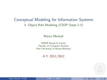 CSDP Steps 2-3 - Faculty of Computer Science