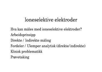 Ioneselektive elektroder - Legeforeningen