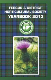 Fergus Horticultural Society Yearbook 2013 - Ontario Horticultural ...