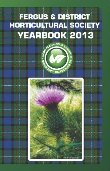 Fergus Horticultural Society Yearbook 2013 - Ontario Horticultural ...