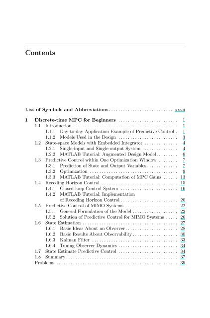 Model Predictive Control System Design and Implementation Using ...