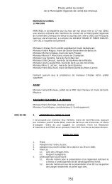 COMIT ADMINISTRATIF - MRC des Chenaux