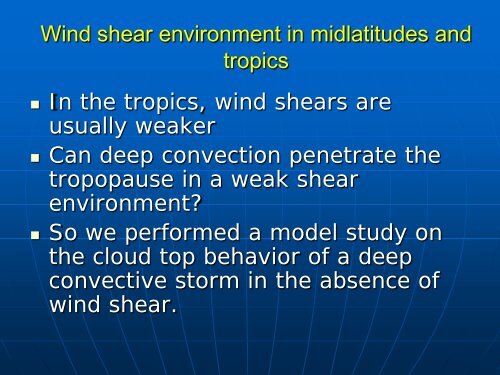 Tropical deep convection and tropical tropopause - Academia Sinica