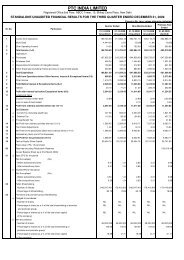 Unaudited Financial Results For The Third ... - PTC India Limited