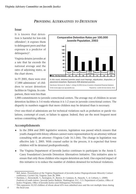 2005 Annual Report - Virginia Department of Criminal Justice Services