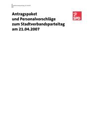 die AntrÃ¤ge zum Standtverbandsparteitag - SPD-Ortsverein List-SÃ¼d