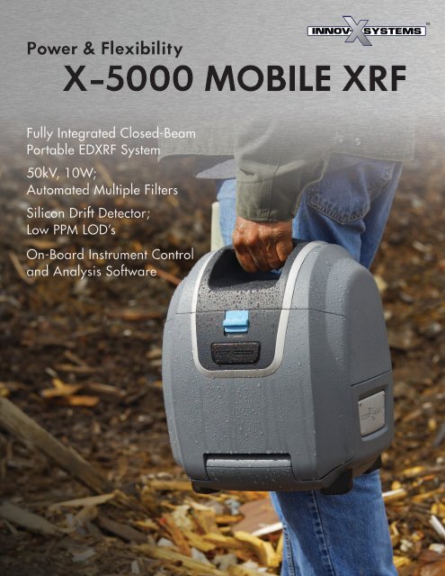 X-5000 Mobile XRF - Power & Flexibility - Epsilon NDT