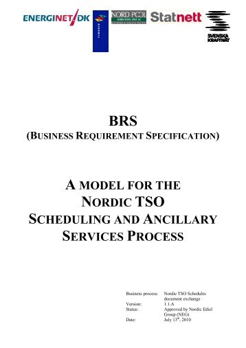 Nordic TSO message exchange model - Ediel Nordic Forum