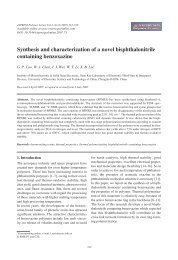 Synthesis and characterization of a novel bisphthalonitrile ...