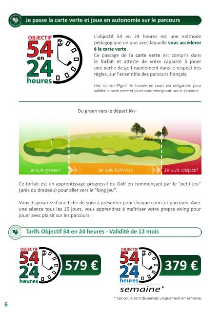 Stages - Faise de Golf - Fédération Française de Golf