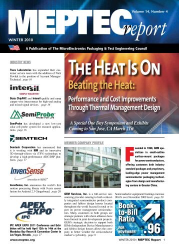 A Publication of The MicroElectronics Packaging & Test - Meptec