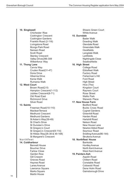 The common housing register.pmd - Gravesham Borough Council