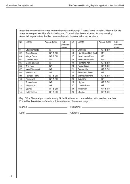 The common housing register.pmd - Gravesham Borough Council