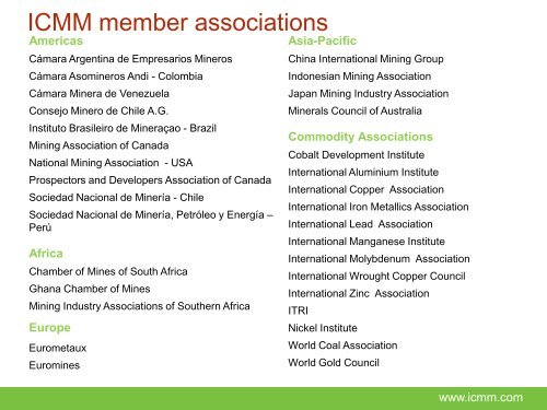 ICMM Script Slides - The Intergovernmental Forum on Mining ...