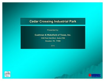 Cedar Crossing Industrial Park - Gisplanning.net