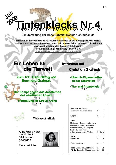 Tintenklecks Nr.4 - Anna-Schmidt-Schule