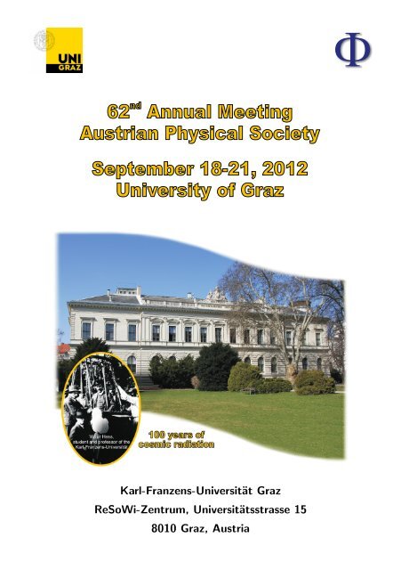 abstract book is available online here - Austrian Physical Society