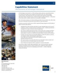 Capabilities Statement - Ultra Electronics, 3eTI