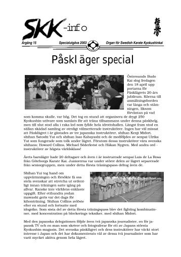 PÃ¥skspecial - Swedish Karate Kyokushinkai