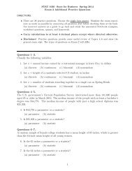 Exam 2 Additional Practice Questions