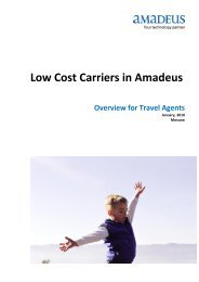 Low Cost Carriers in Amadeus