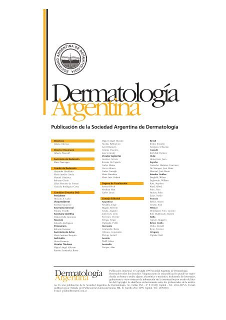 Dermatolog.a 2 - DermatologÃ­a Argentina