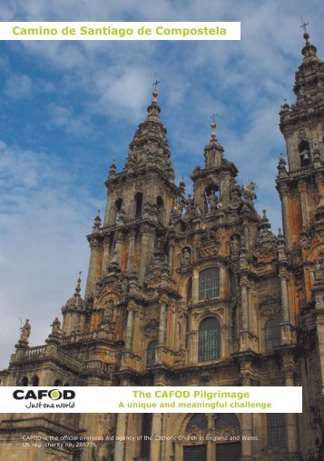 Registration form: Santiago de Compostela pilgrimage - Cafod