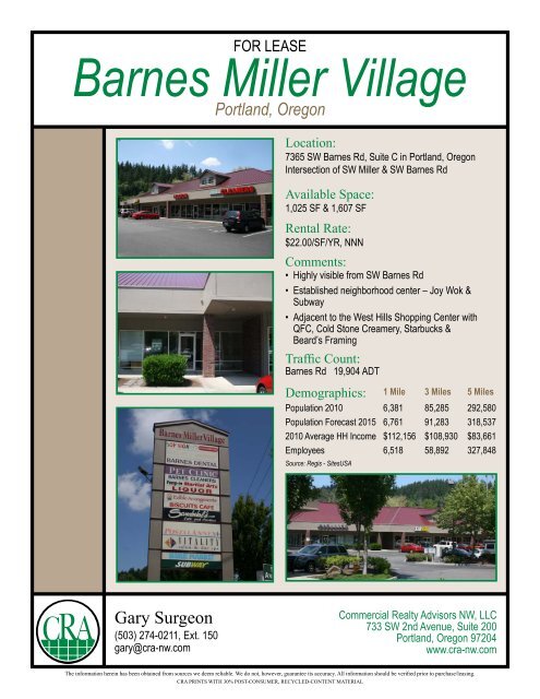 Barnes Miller Village - Commercial Realty Advisors