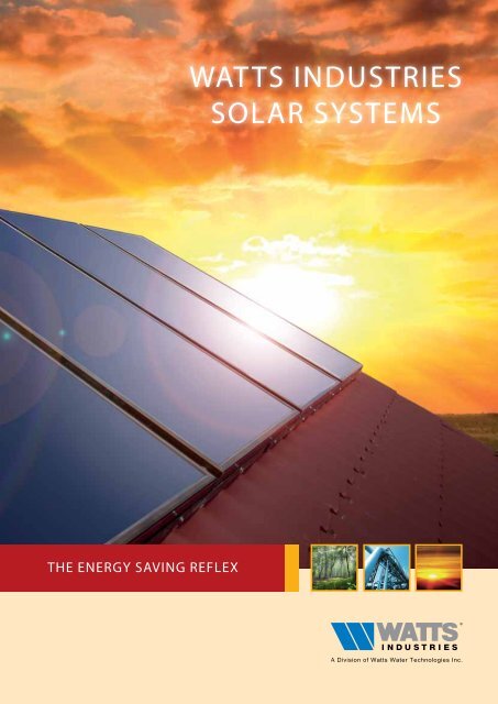 WATTS induSTrieS SOLAr SYSTeMS