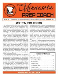 Minnesota Prep Coach - mshsca