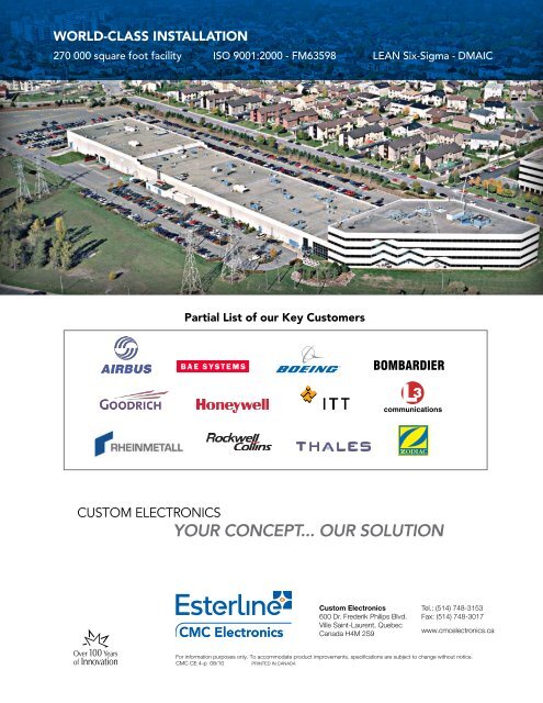 Display Products Brochure - Esterline