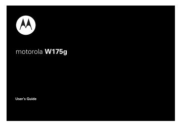 motorola W175g - Tracfone