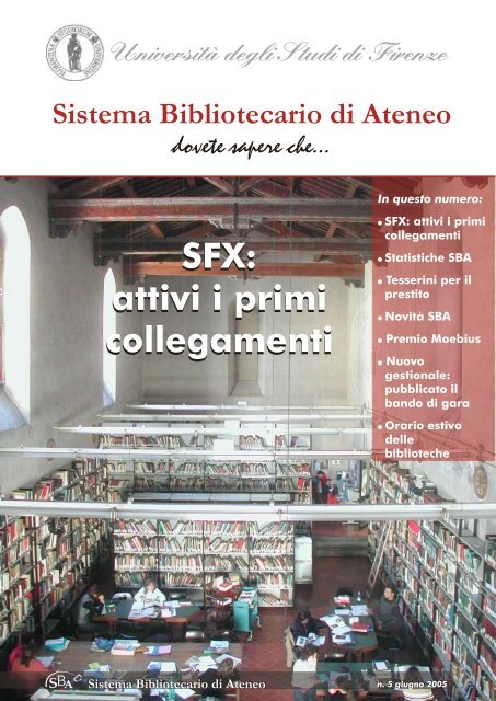 SFX - Sistema bibliotecario di Ateneo - Università degli Studi di ...