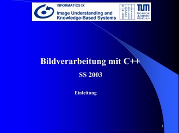 Bildverarbeitung mit C++