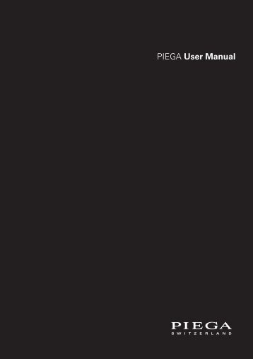 PIEGA User Manual - Piega SA