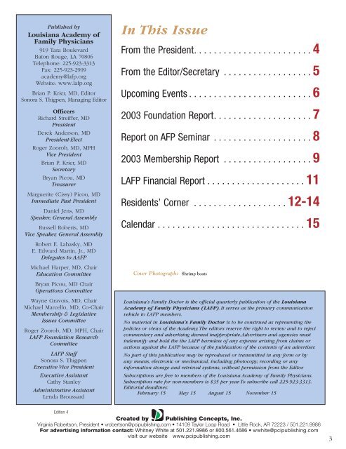 *LA Family Physician V16#2 03 - Louisiana Academy of Family ...