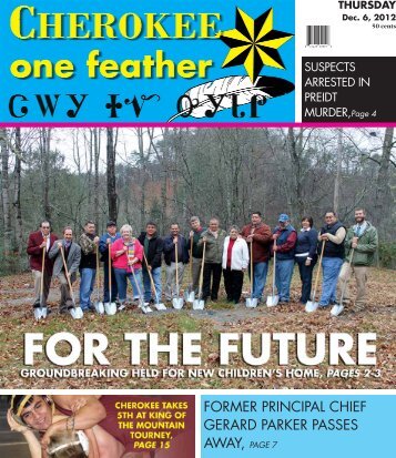 Dec. 6, 2012 - The Cherokee One Feather