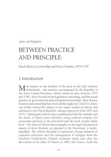 Between Practice and Principle - Redescriptions