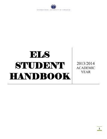 ELS STUDENT HANDBOOK