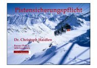 Pistensicherungspflicht - DIE Ã¶sterreichische Schnei Akademie