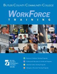 Workforce Training Brochure(pdf) - Butler County Community College