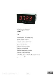 Interface panel meter 4-digit PB4 - Marktechnical.nl