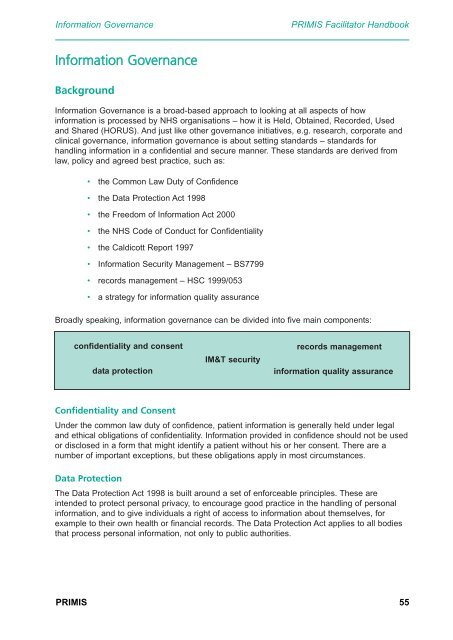 Facilitator Handbook 2005 - PRIMIS