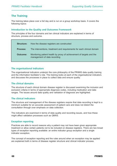 Facilitator Handbook 2005 - PRIMIS