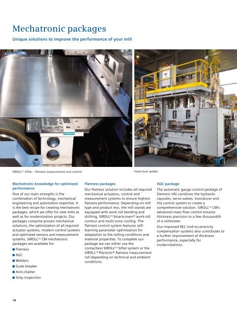 SIROLLCIS CM Solutions for cold rolling mills - Industry - Siemens