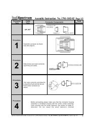 Assembly Instruction No. 1701-1102-02 Page 1/2 - Spectrum ...