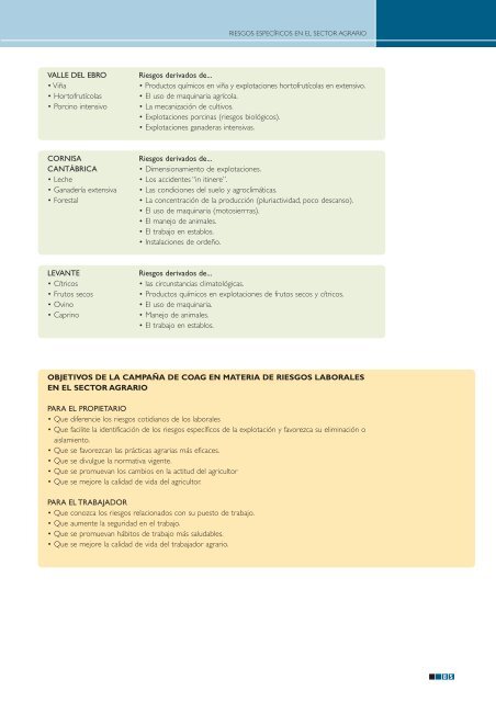 Riesgos especÃ­ficos en el sector agrario